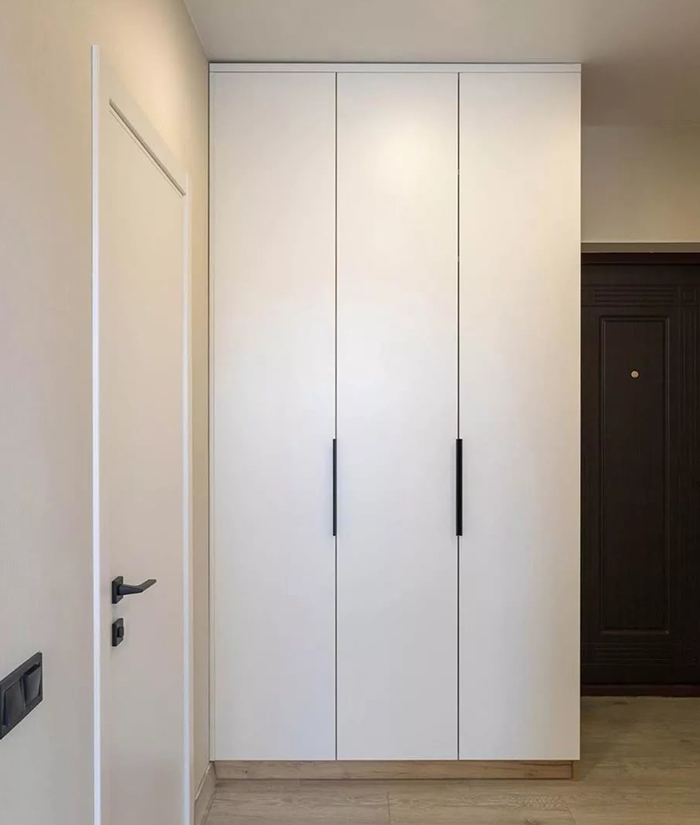 Шкаф в коридор с распашными дверями